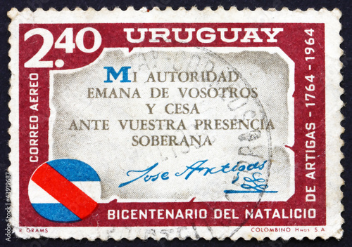 Postage stamp Uruguay 1965 Artigas Quotation, Jose Artigas