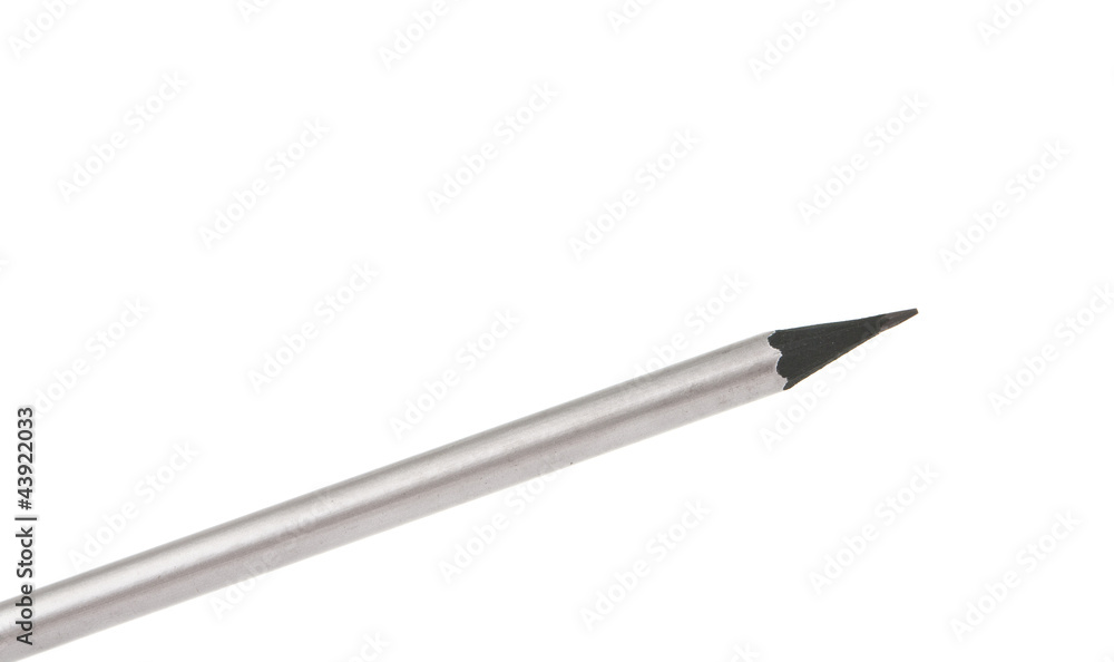 Gray simple pencil isolated Gray simple pencil isolated