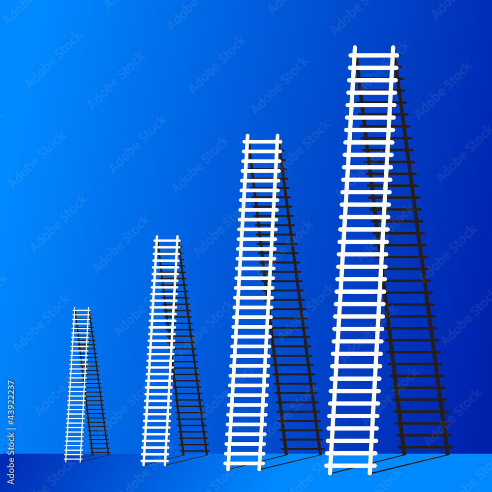 Naklejka premium ladder of success.