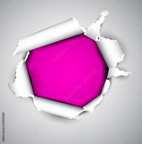 Torn paper with space for text