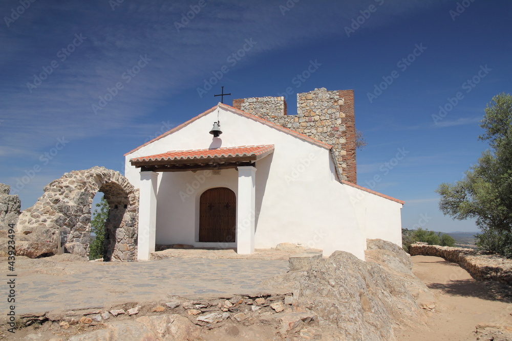 Ermita y Castillo de Monfragüe. Extremadura.