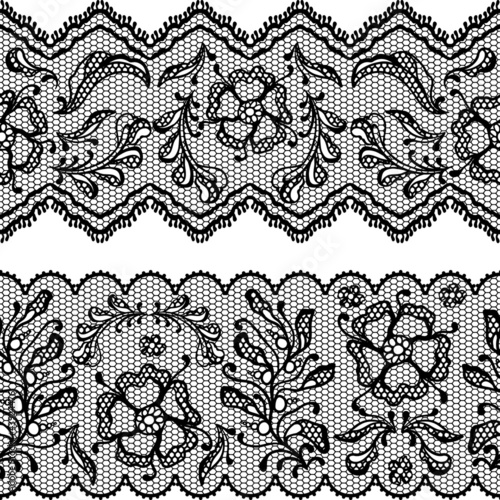 Vintage lace background, ornamental flowers. Vector texture.