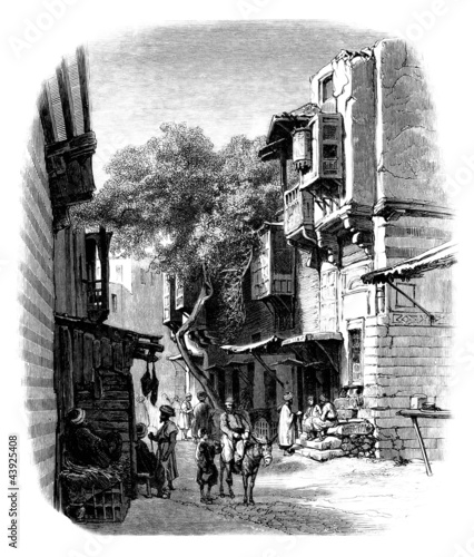 Canvas-taulu 1001Nights - Arabian Street Scene