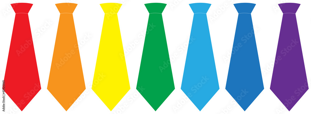 Tie set, vector illustration Tie set, vector illustration