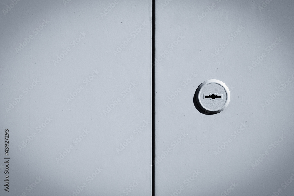 Metal black and white door background Metal black and white door background