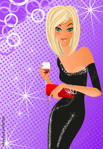 a girl at a party
