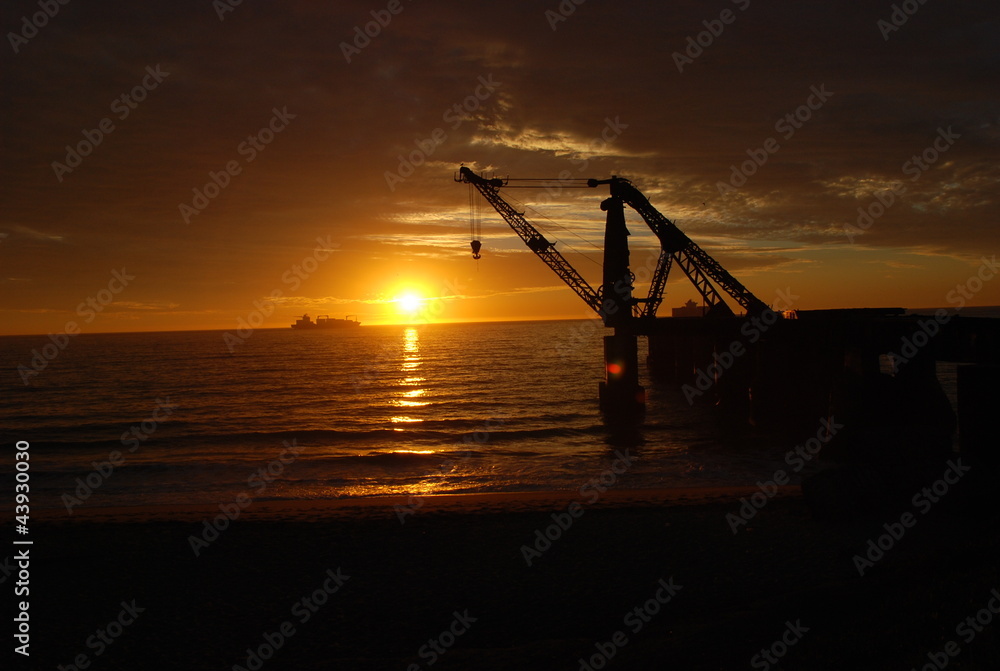 Sunset at Viña del Mar Beach