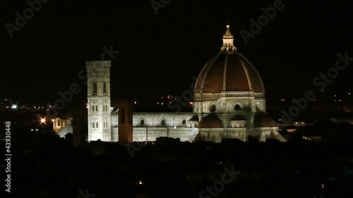 Night view of the Florence Duomo