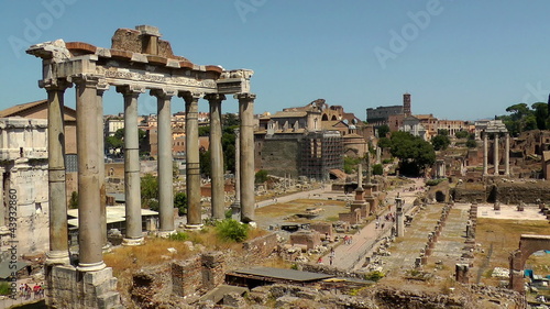 Ruins of the Roman Forum. Italy.