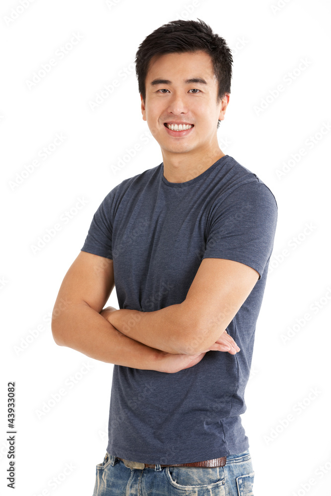 Studio Shot Of Chinese Man Studio Shot Of Chinese Man