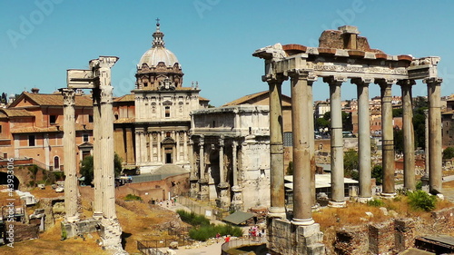 Ruins of the Roman Forum. Italy.