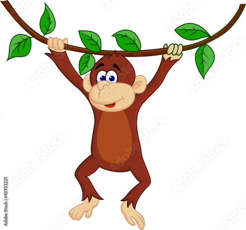 Vector illustration of funny baby lion
