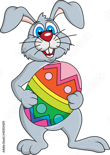 Rabbit with Easter egg