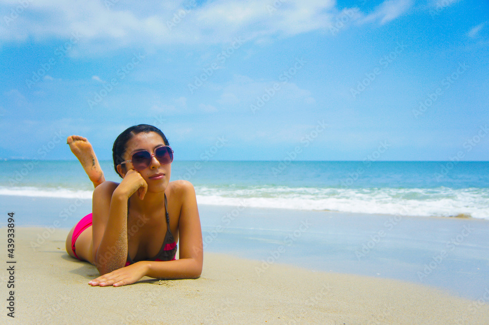 Woman Sun Tanning Woman Sun Tanning