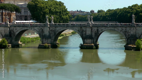 Castle Saint Angel. Tiber river, Rome. Italy.
