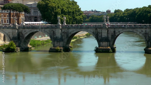 Castle Saint Angel. Tiber river, Rome. Italy.