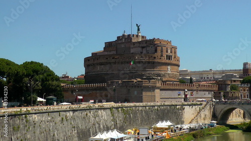Castle Saint Angel. Tiber river, Rome. Italy.