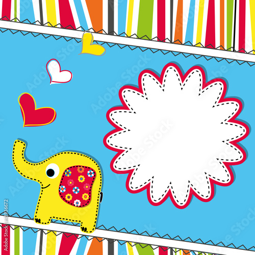 Template Greeting Card, vector