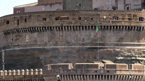 Castle Saint Angel. Tiber river, Rome. Italy.