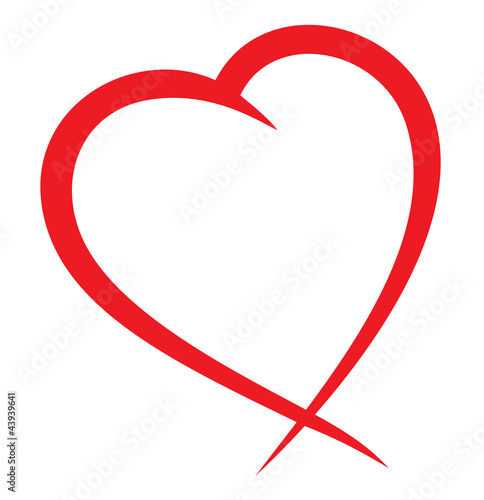 Red heart vector