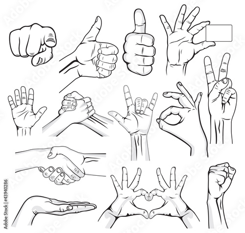 Human Hand Sign collection