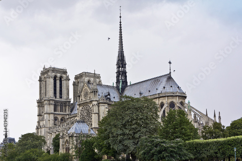 Cathedral Notre Dame de Paris - famous Gothic cathedral, France © dbrnjhrj