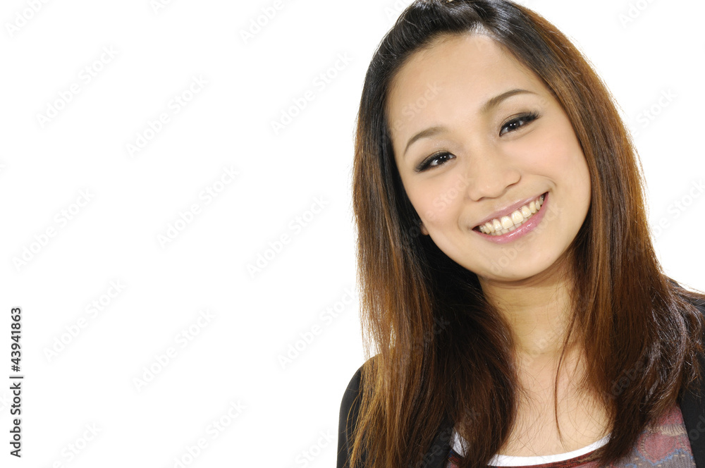casual girl smiling isolated casual girl smiling isolated