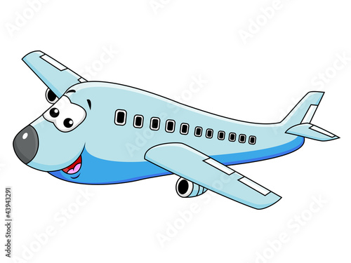 Airplane cartoon character