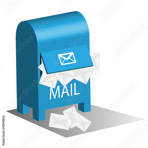 Mail Box Blue