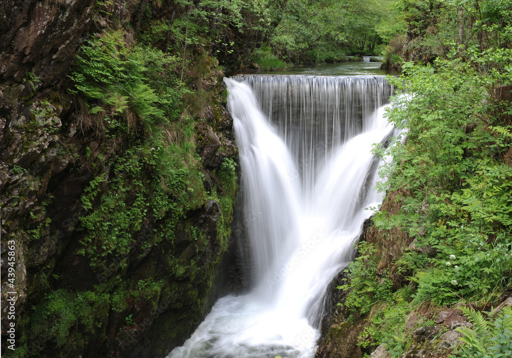 Naklejka premium Cascade du saut de l'Ognon (70)