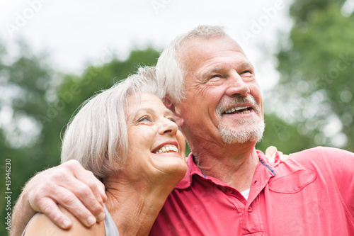 Senior couple in love