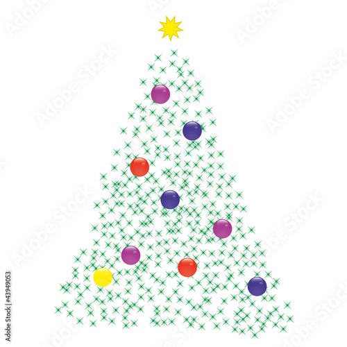 Sterne Weihnachtsbaum Abstrakt