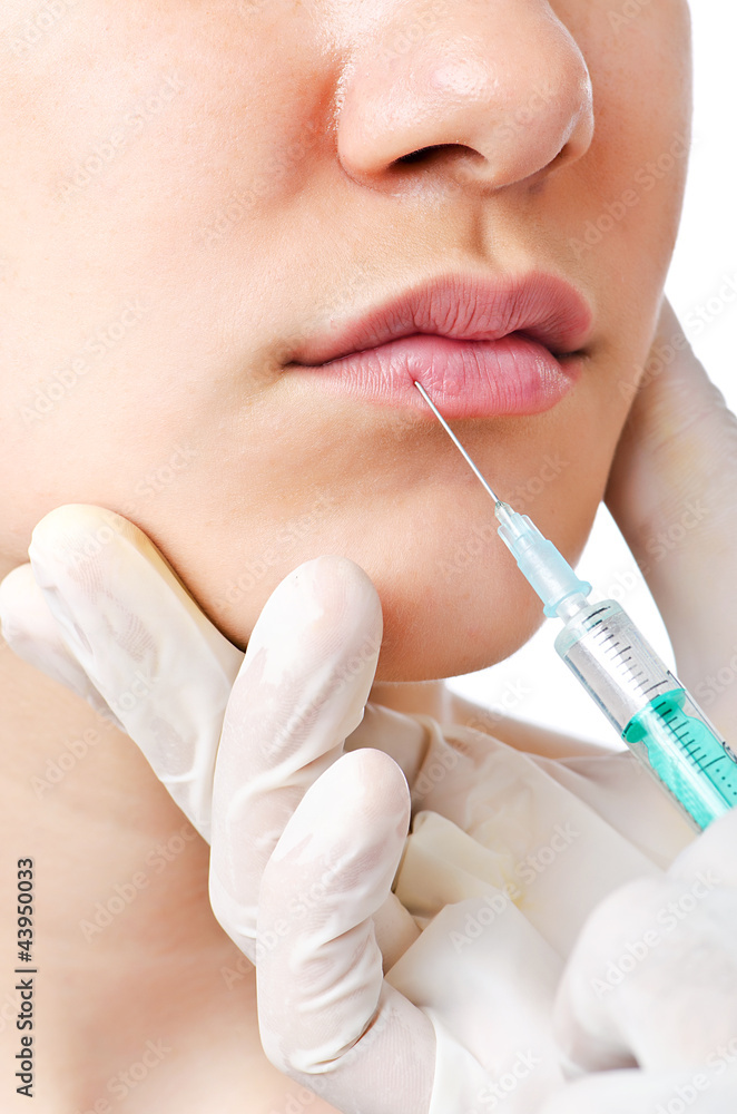 Woman under the plastic surgery Woman under the plastic surgery