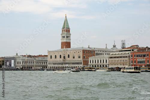 Bell Tower of san marco seen from the sea in Venice