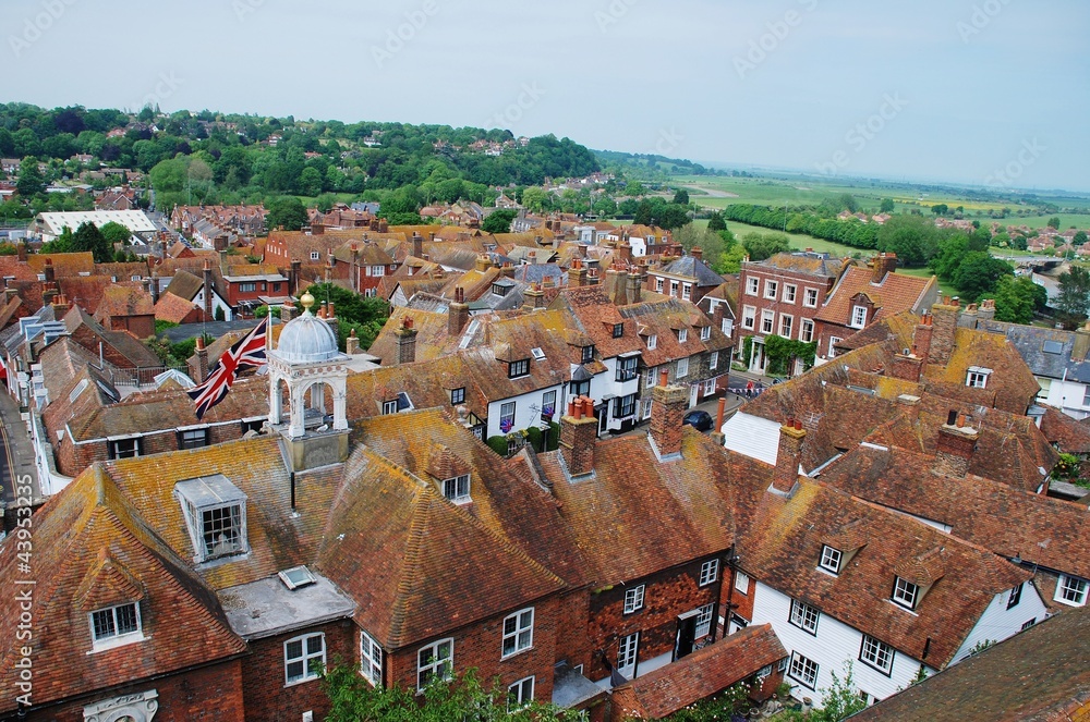 Tiled rooftops, Rye, England
