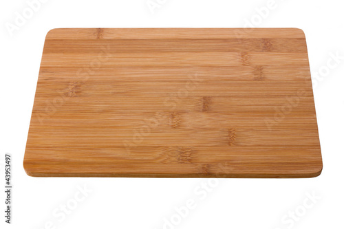 cutting board on isolated white background