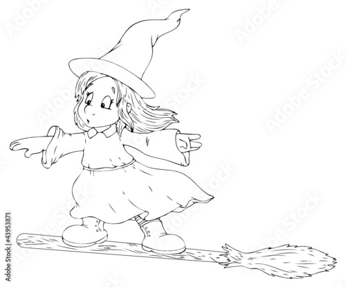 Hexe, Kind, Mädchen, Karneval