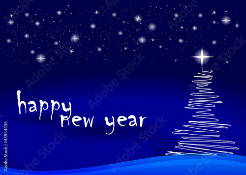happy new year, card