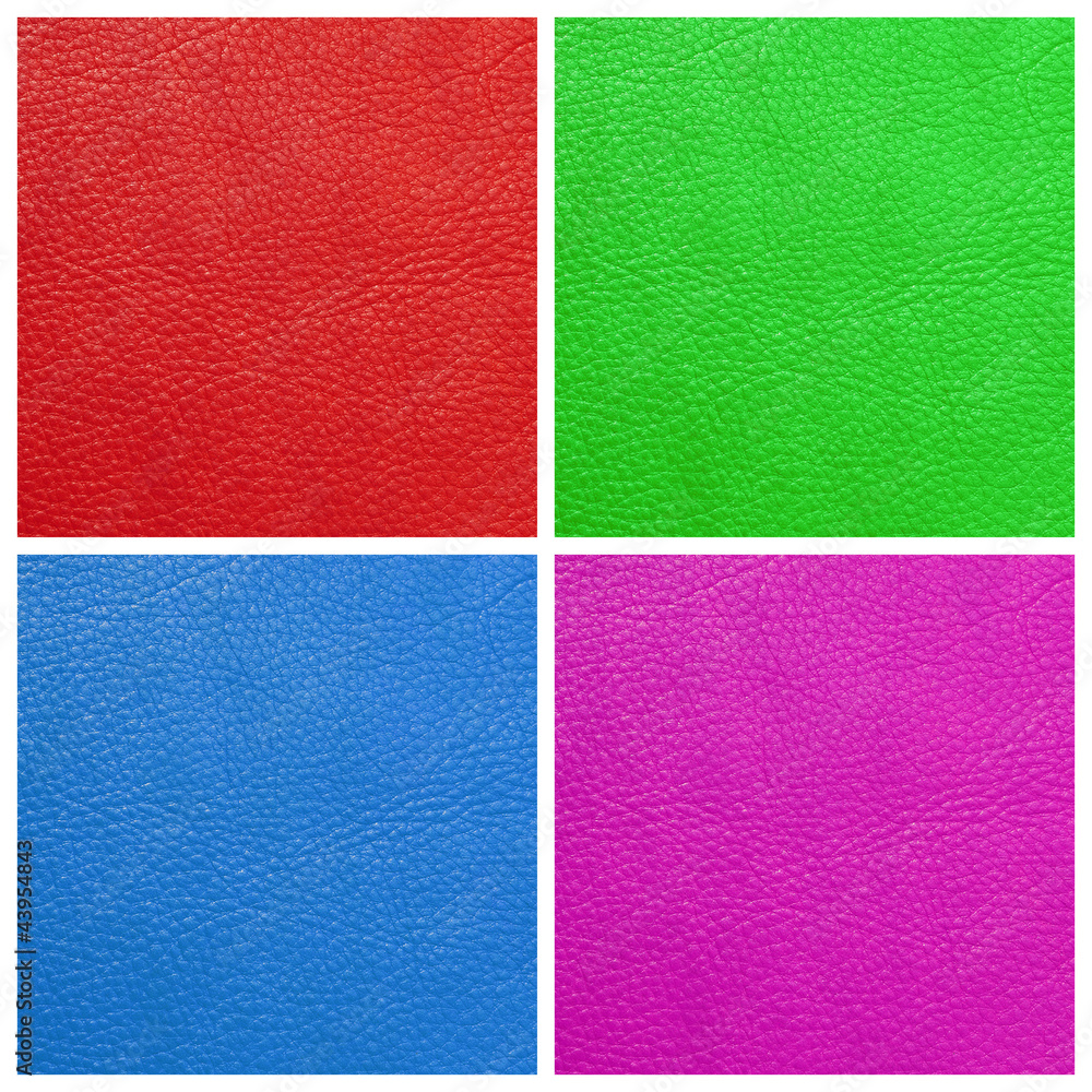 Fototapeta premium multicolor quality leather set, Milan, Italy, Europe