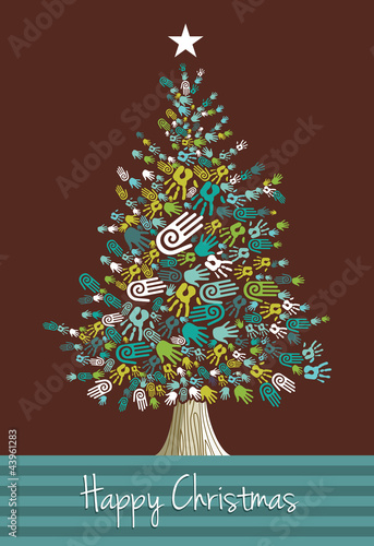 Diversity Christmas Tree hands