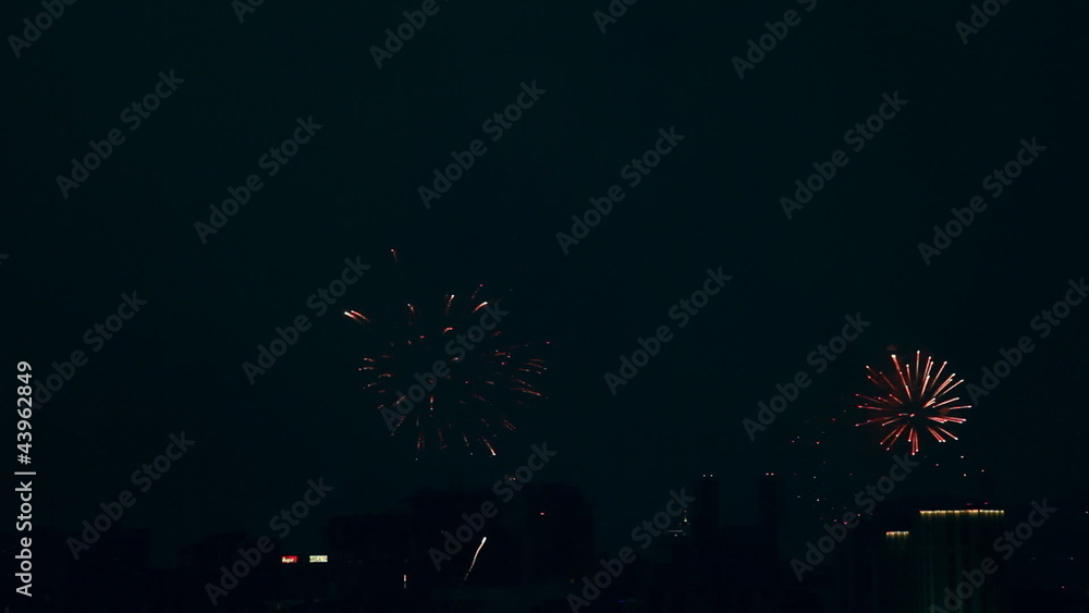 Festive firework at the Victoria day. Festive firework at the Victoria day.