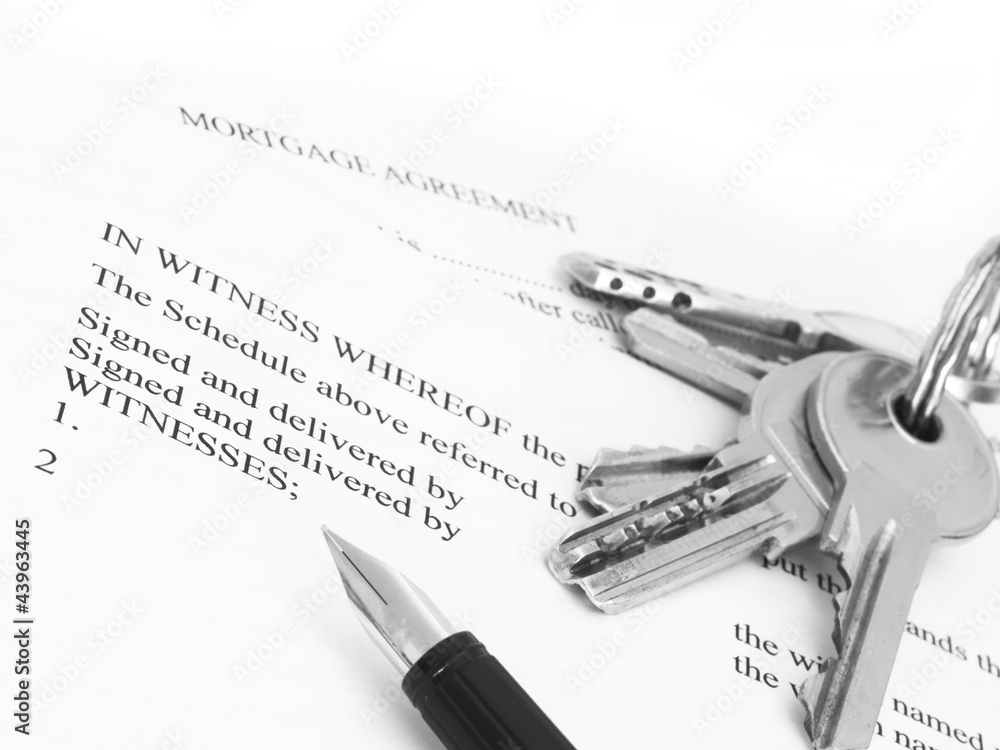 mortgage agreement with keys mortgage agreement with keys