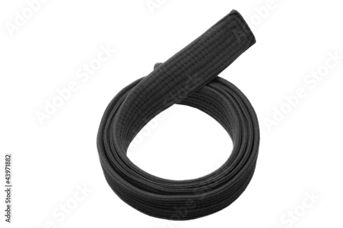 Black belt isolated on white background