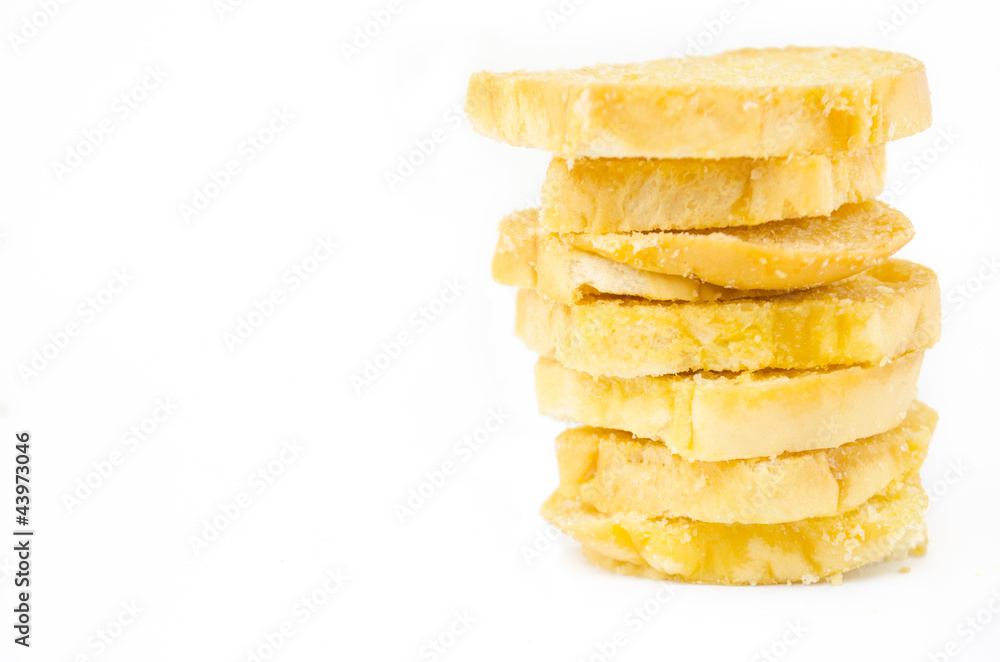 Fototapeta premium yellow sweet biscuits