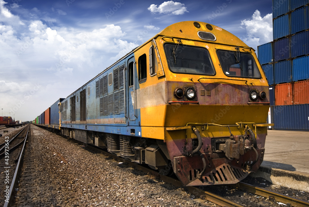 train with cargo containers train with cargo containers