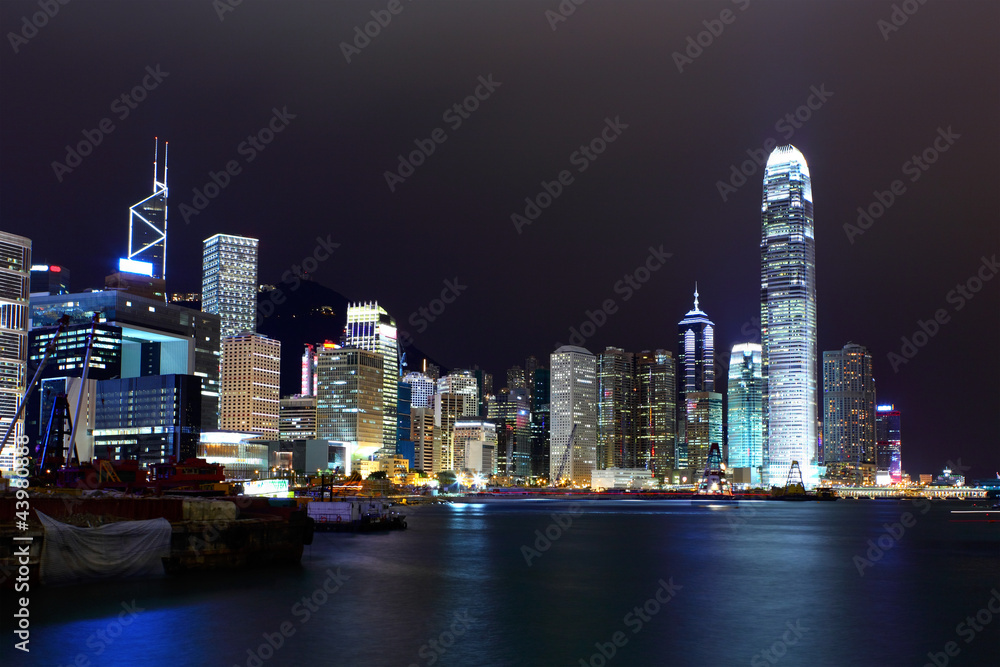 Hong Kong cityscape at night