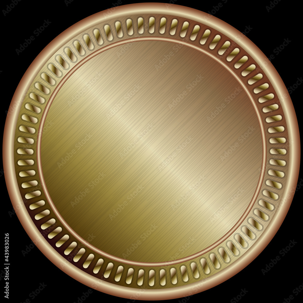 Bronze medal, vector illustration Bronze medal, vector illustration