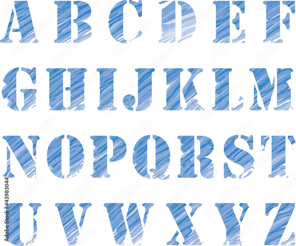 Obraz premium pastel blue font