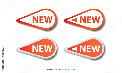 New labels, vector