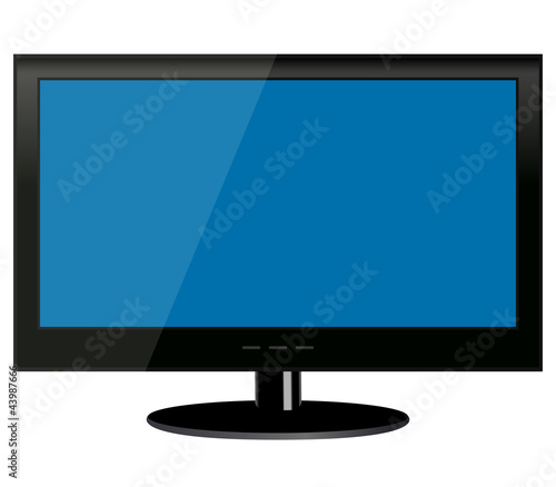 TV on a white background